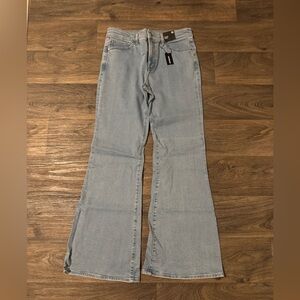 Express  Light Blue Jeans 70s flare mid rise jeans